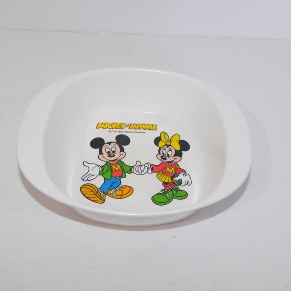 Vintage Disney Mickey Mouse Minnie Srithai Superware melamine Childrens kid Bowl - Picture 3 of 6